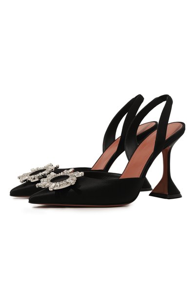 Женские текстильные туфли begum 95 AMINA MUADDI, арт. BEGUM SLING 95/SATIN