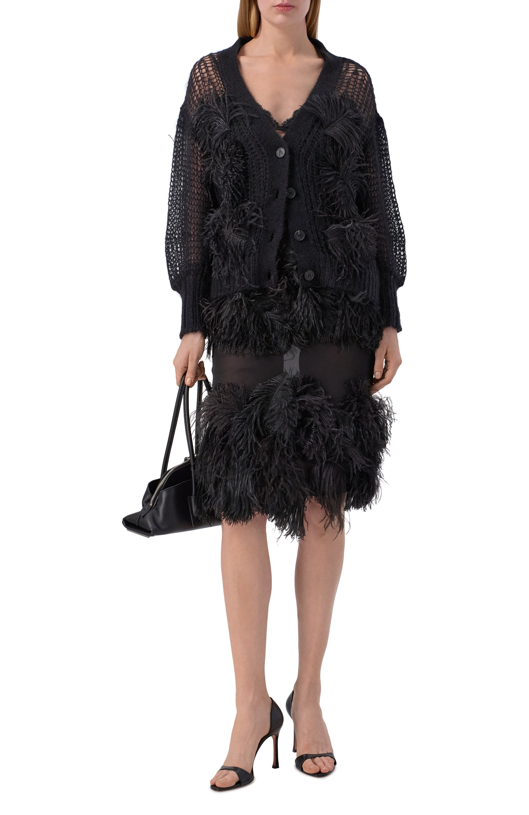 Шерстяной кардиган THE ATTICO, арт. 260WCD00011/KMX002FS, фото 2