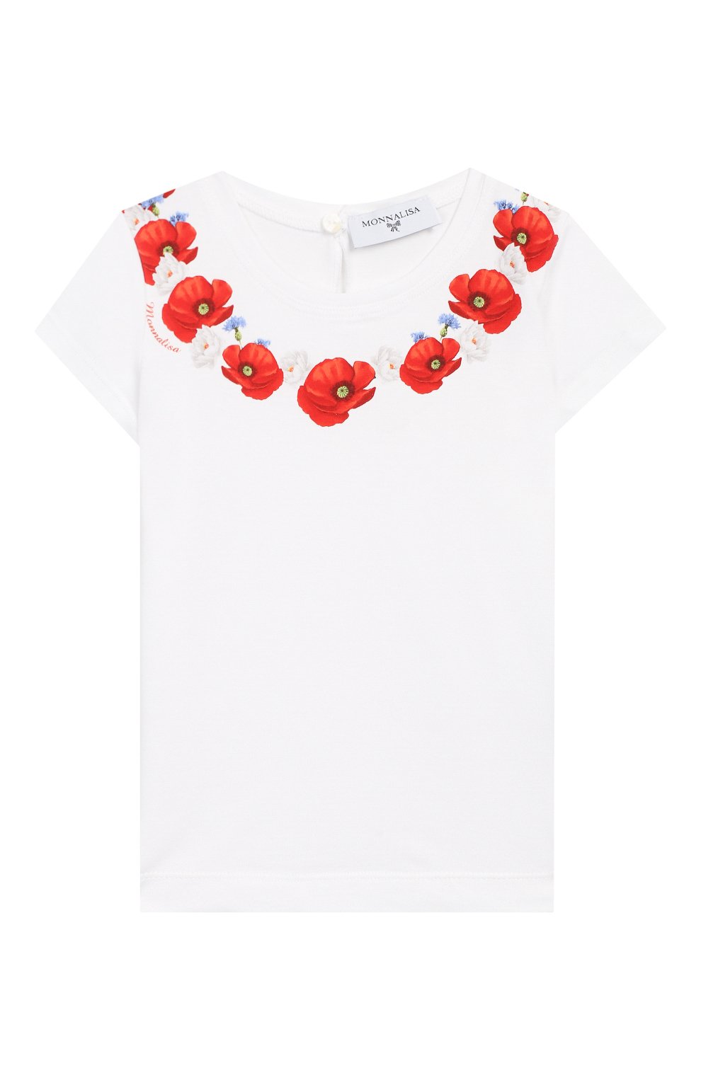 Хлопковая футболка MONNALISA, арт. 313604SC, фото 1