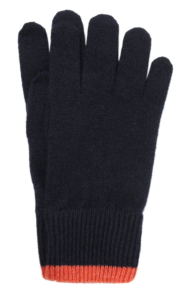 Детские кашемировые перчатки BRUNELLO CUCINELLI синего цвета, арт. B22M90100B | Фото 1 (Материал: Текстиль, Кашемир, Шерсть; Материал сплава: Проставлено; Нос: Не проставлено)