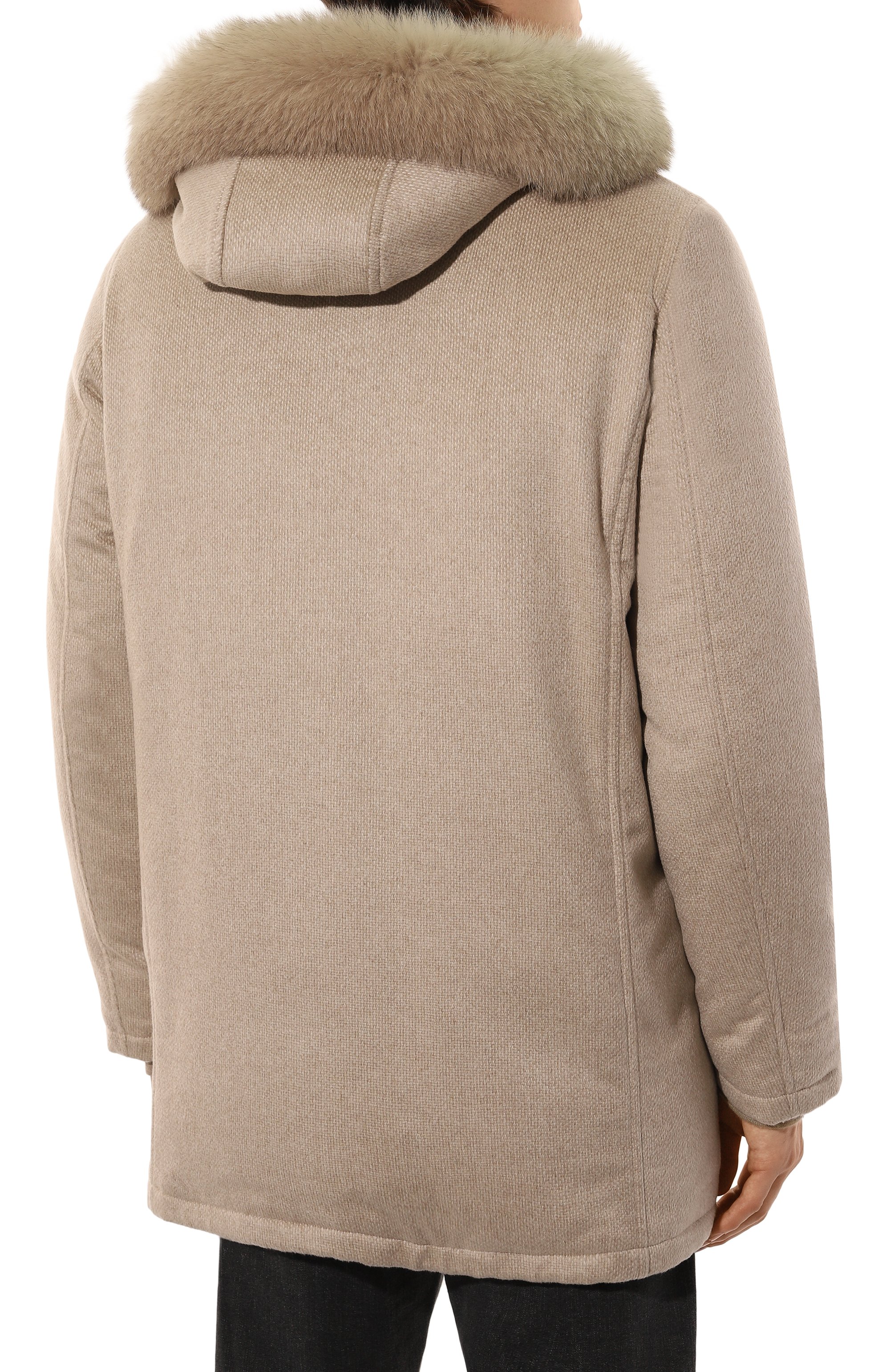 Парка из кашемира и шерсти норки с отделкой из лисицы STEFANO RICCI, арт. MDJ2300170/C072HC, фото 4