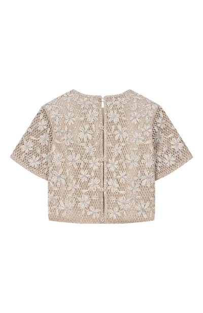 Блузка с отделкой пайетками BRUNELLO CUCINELLI, арт. BA156S016B, фото 2