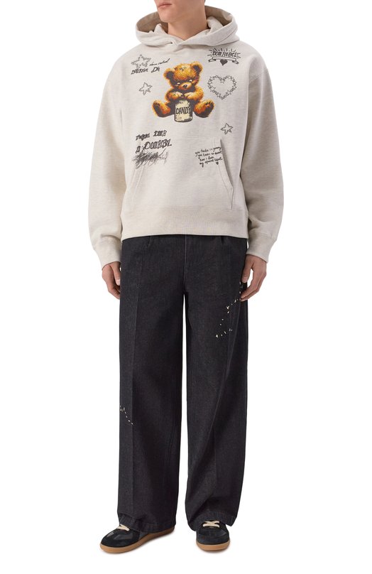 Хлопковое худи DOMREBEL M TREATS/PULL0VER H00DIE Бежевый  M TREATS/PULL0VER H00DIE Фото 2