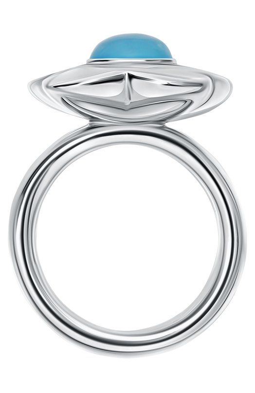 Кольцо Big flower c голубым агатом Moonka FLW-925SL-RG00-HLD-BL Серебряный  FLW-925SL-RG00-HLD-BL Фото 4