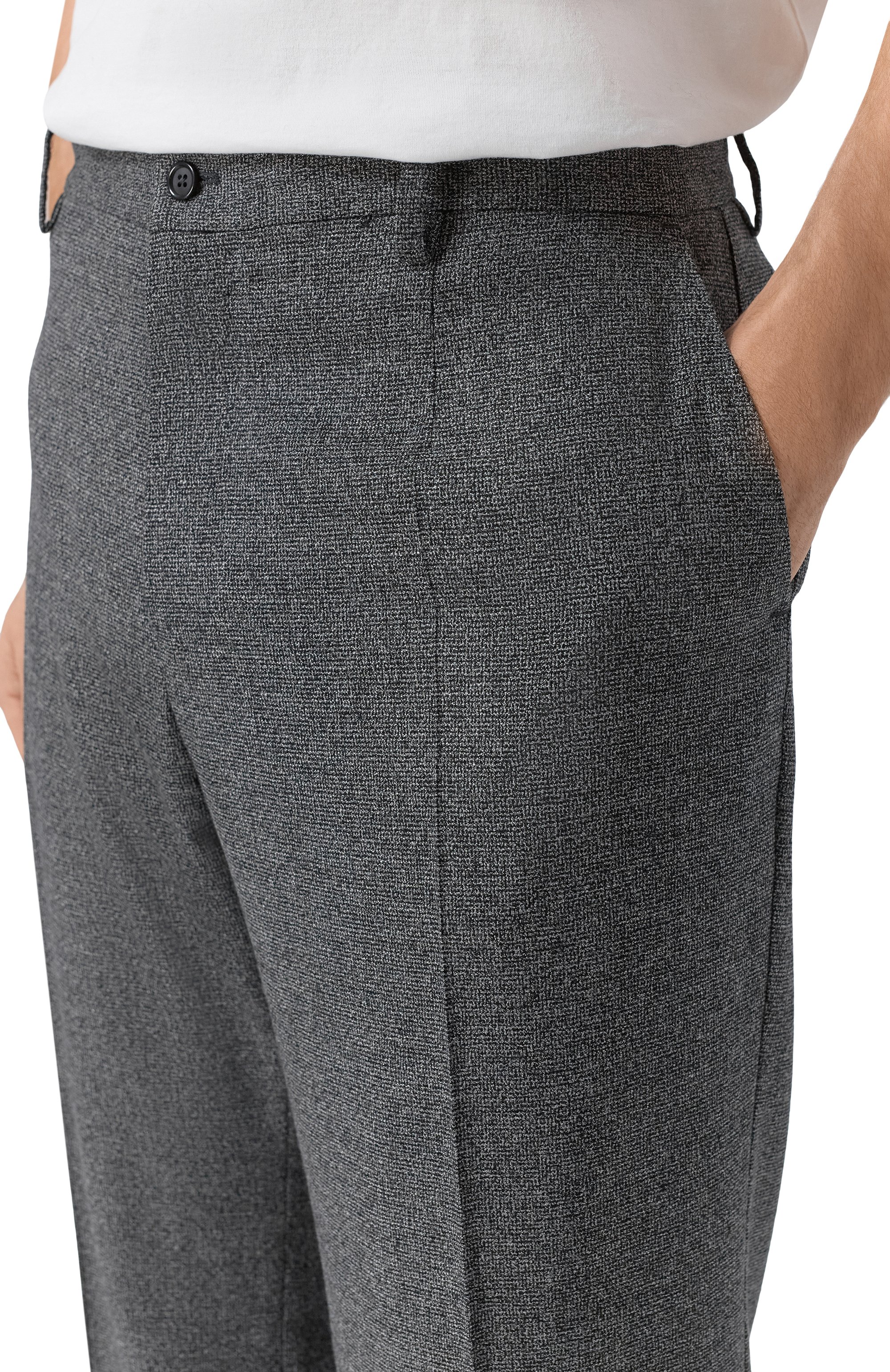 Брюки из шерсти и шелка DOLCE & GABBANA, арт. GYZMHT/FMCA0, фото 5