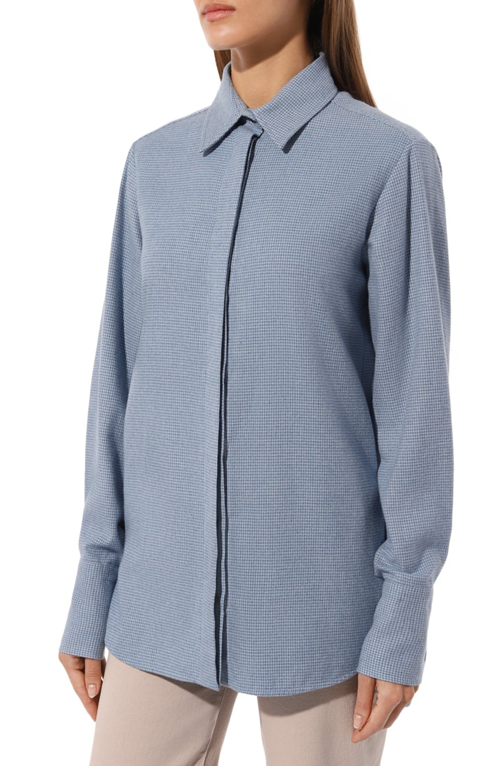 Хлопковая рубашка KITON, арт. D54410H0906301, фото 3