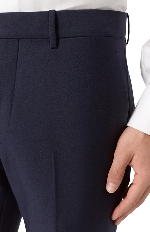 Шерстяные брюки Burberry 8113831 Синий  8113831 Фото 5