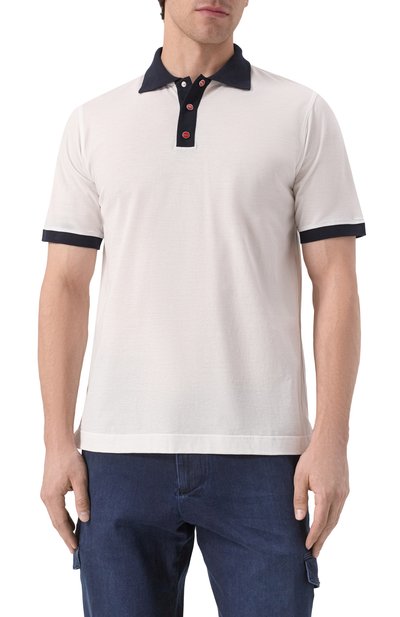 Хлопковое поло KITON, арт. UMK0724A0011, фото 3