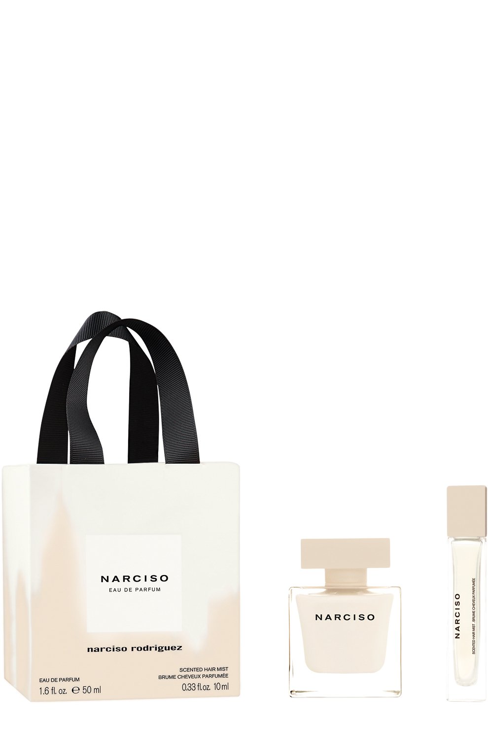 Набор for her shopping pack: парфюмерная вода + дымка для волос (50+10ml) NARCISO RODRIGUEZ бесцветного цвета по цене 6480 руб., арт. 884255BP, фото 1 Набор for her shopping pack: парфюмерная вода + дымка для волос (50+10ml) NARCISO RODRIGUEZ, арт. 884255BP, фото 1