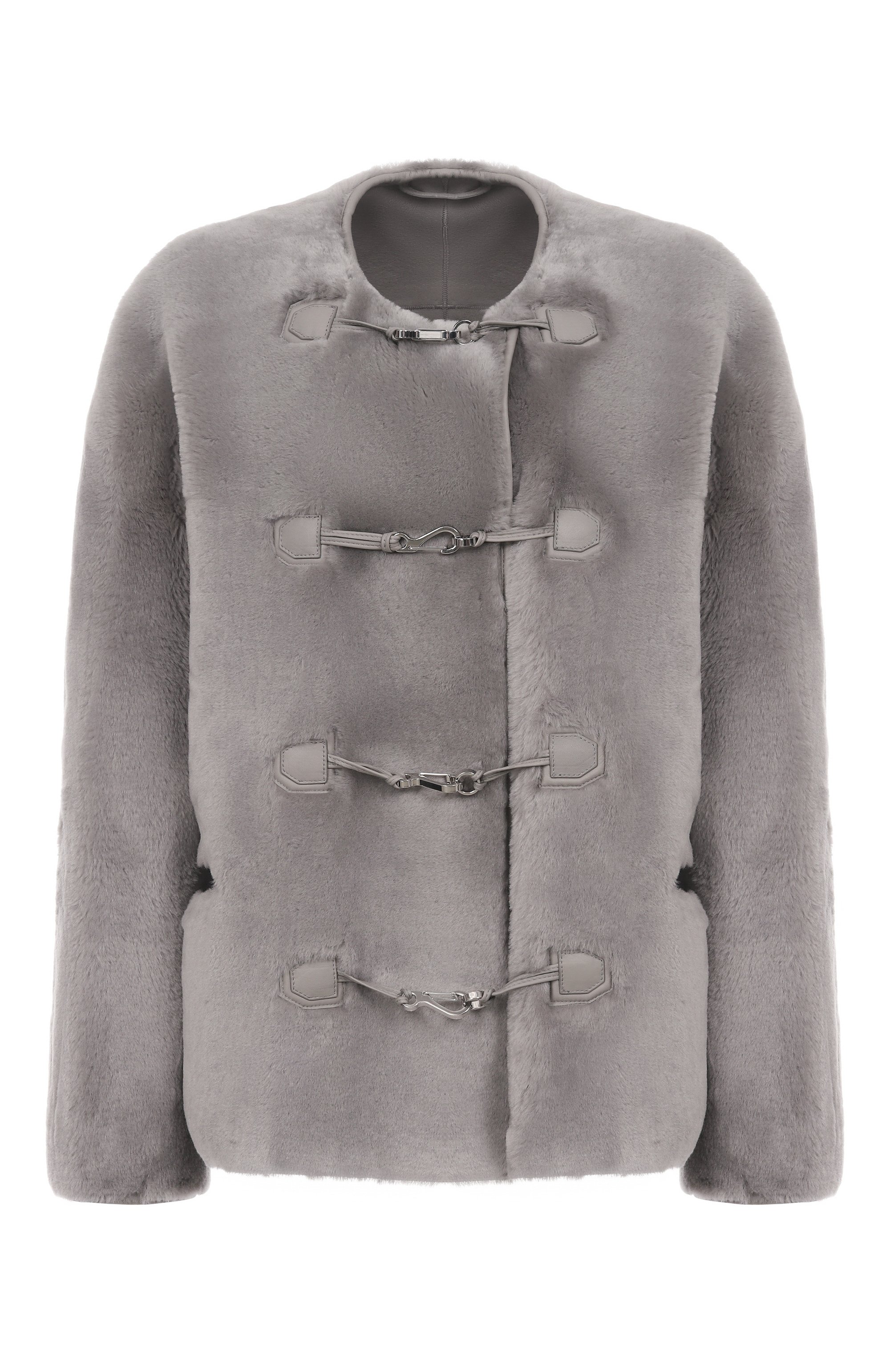 Дубленка из овчины TOTEME серого цвета по цене 362000 руб., арт. 254-WR00150-LE0165, фото 1 Дубленка из овчины TOTEME, арт. 254-WR00150-LE0165, фото 1