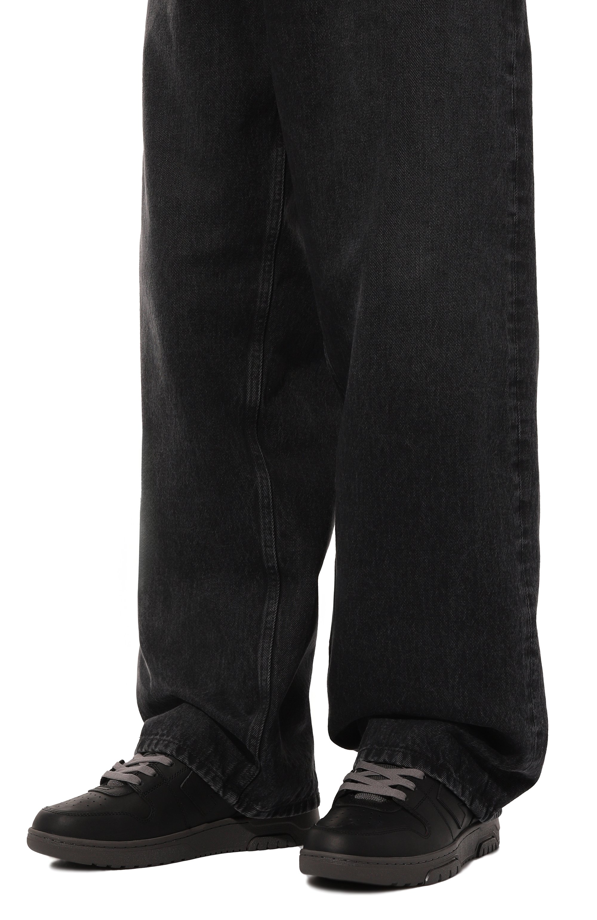 Кожаные кеды out of office OFF-WHITE, арт. 0MIA189F24LEA00B, фото 3