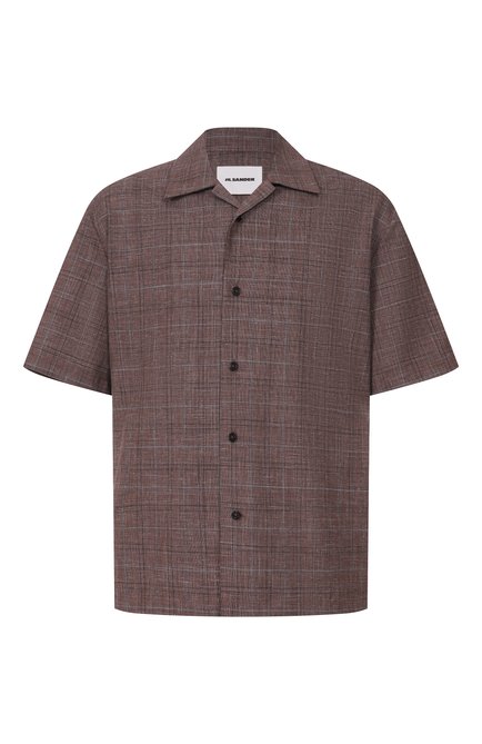 Мужская рубашка из шерсти и льна JIL SANDER, арт. J22DL0362/J40297