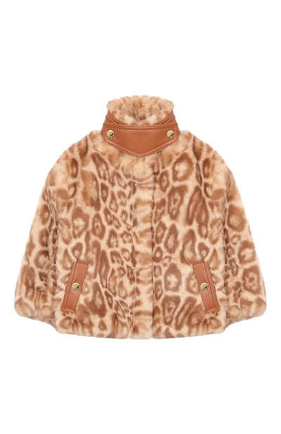 Утепленная куртка из экомеха CHLOÉ, арт. C20676