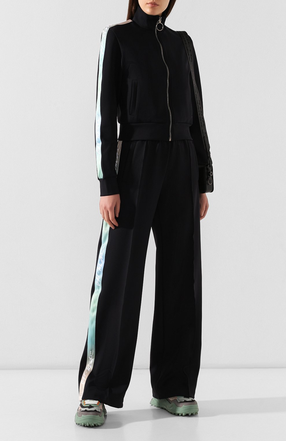 Кардиган OFF-WHITE черного цвета по цене 81800 руб., арт. 0WBA049E19E620771000, фото 2 Кардиган OFF-WHITE, арт. 0WBA049E19E620771000, фото 2