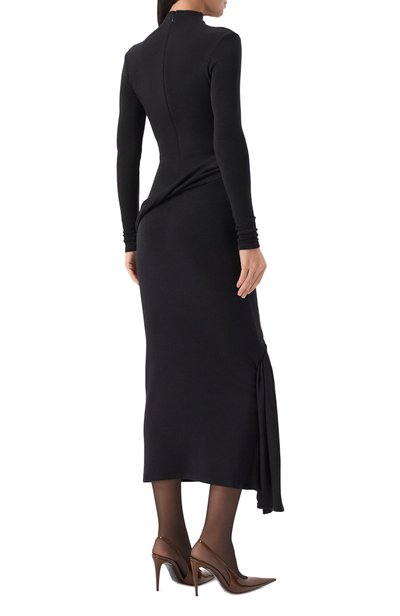 Шерстяное платье MUGLER черного цвета по цене 227500 руб., арт. 26F1R018721038, фото 3 Шерстяное платье MUGLER, арт. 26F1R018721038, фото 3