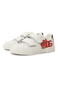 Кожаные кеды DOLCE & GABBANA, арт. DA5141/AA606/29-36, фото 1