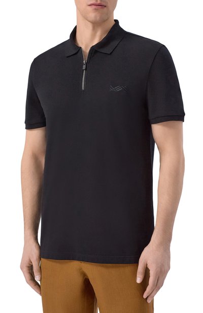 Поло из хлопка и шелка KITON, арт. UMM0275_001, фото 3