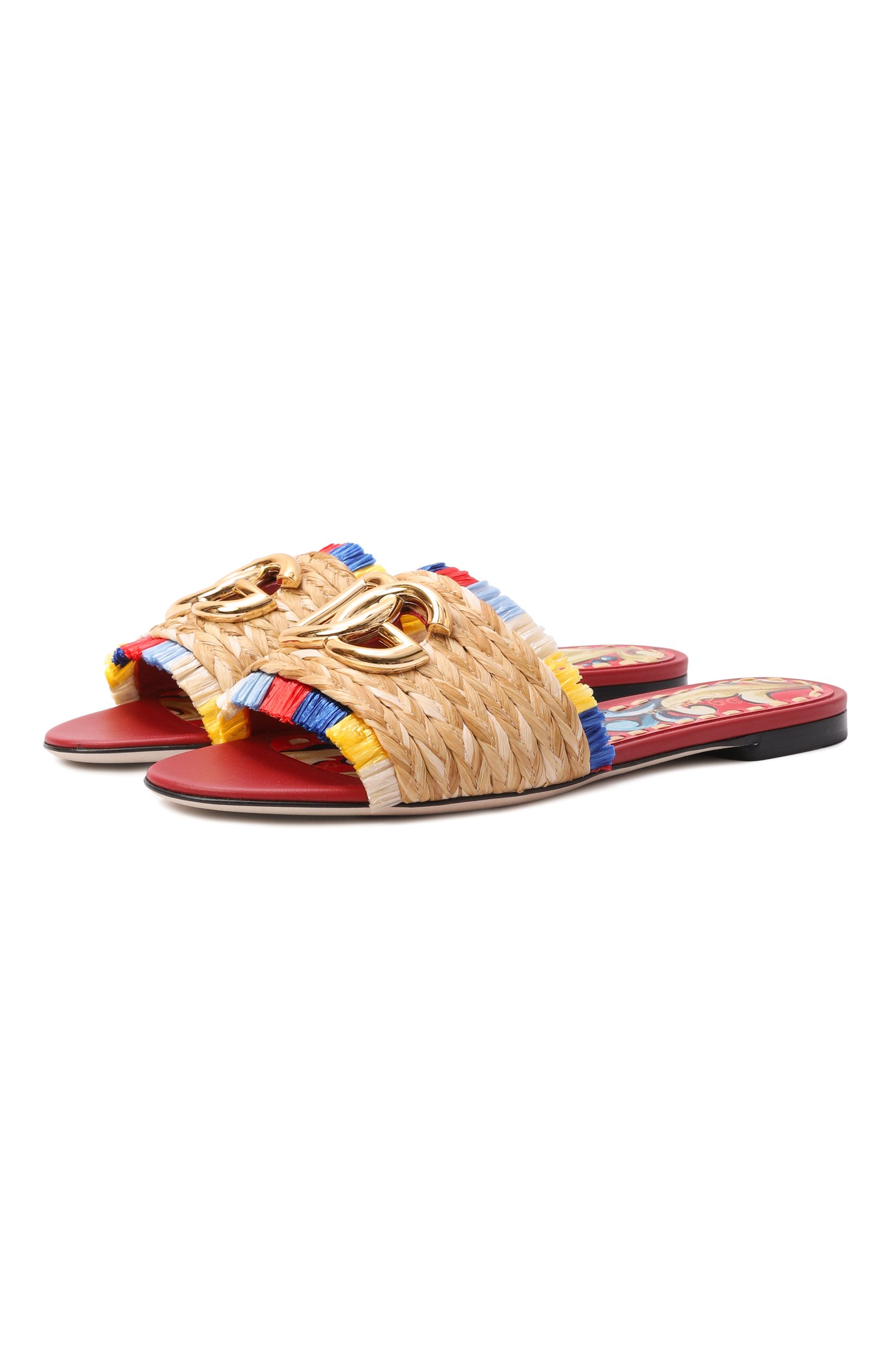Шлепанцы из рафии DOLCE & GABBANA, арт. CQ0646/A0451, фото 1