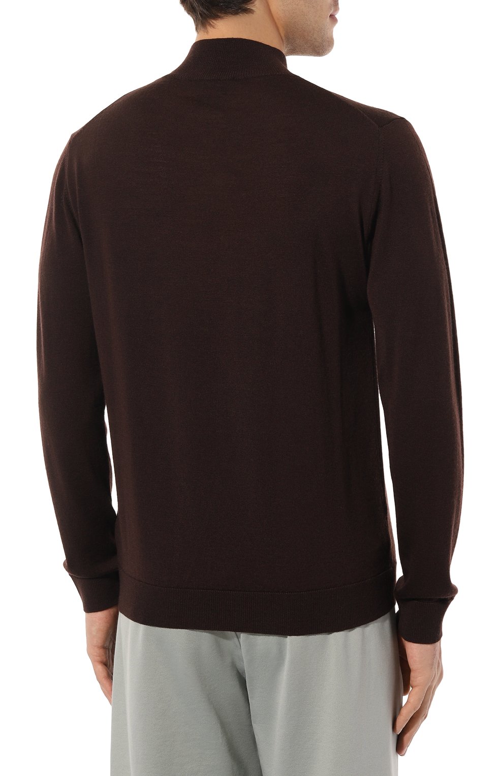 Шерстяная водолазка DANIELE FIESOLI темно-коричневого цвета по цене 18400 руб., арт. DF 0029, фото 4 Шерстяная водолазка DANIELE FIESOLI, арт. DF 0029, фото 4