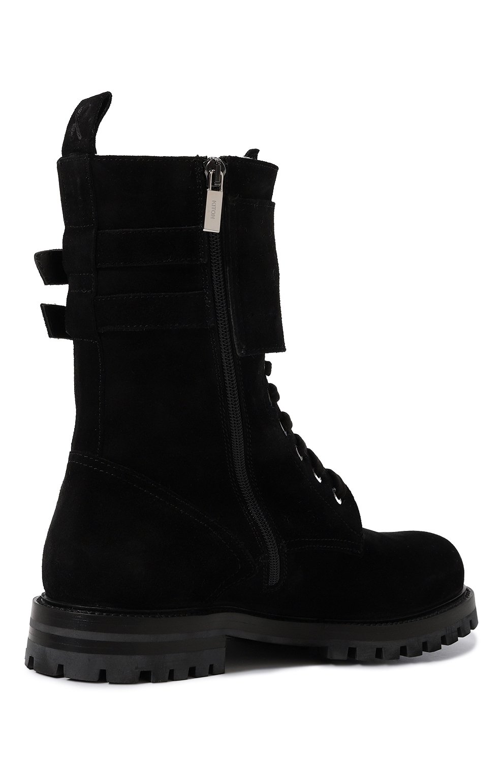 Замшевые ботинки KITON, арт. D56810N0102505, фото 5