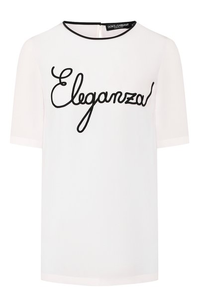 Женский шелковый топ DOLCE & GABBANA, арт. F73Y2Z/G7TWV