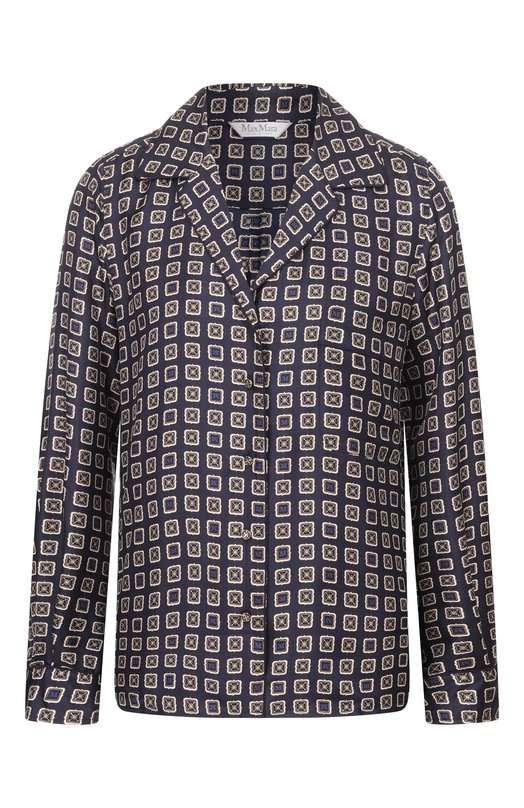 Шелковая блузка Max Mara MXMDISC0 Синий MXMDISC0