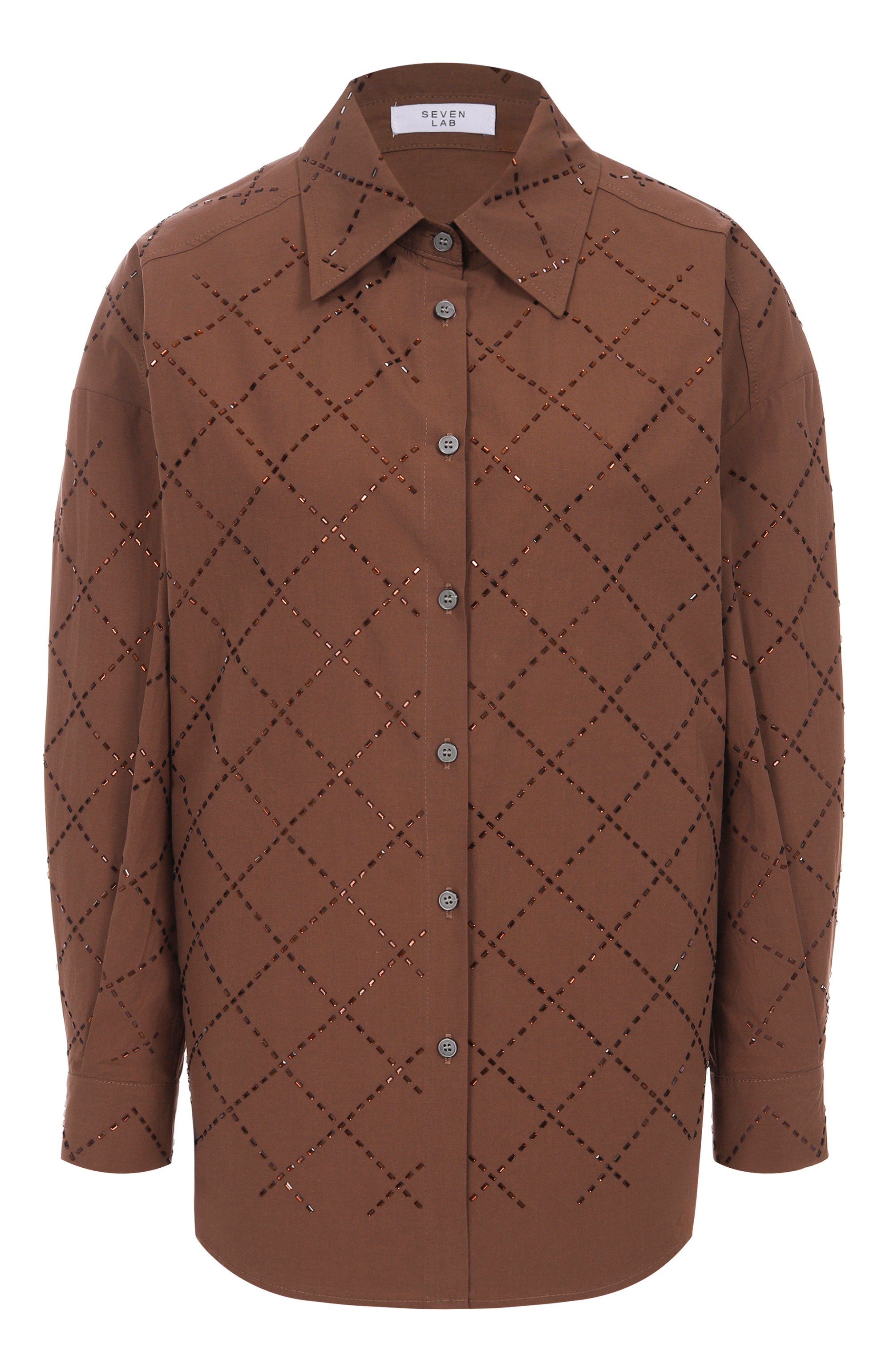 Хлопковая рубашка SEVEN LAB, арт. 225-C-W-15-02-102, фото 1