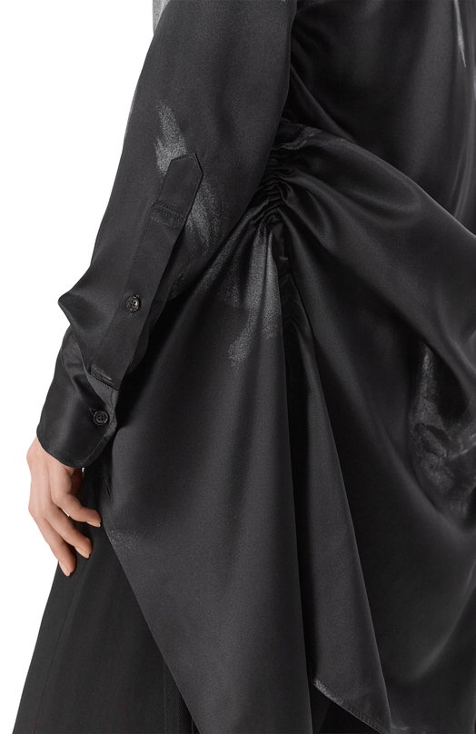 Шелковая блузка Ann Demeulemeester B0013140/FA658 Чёрный  B0013140/FA658 Фото 5
