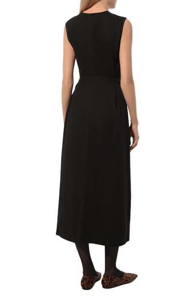 Платье из вискозы и льна TOTEME, арт. 243-WRD0124-FB0193, фото 4