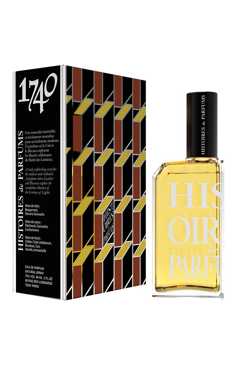 Мужской парфюмерная вода 1740 (60ml) HISTOIRES DE PARFUMS бесцветного цвета, арт. 1740B60F | Фото 2 (Нос: Не проставлено; Региональные ограничения белый список (Axapta Mercury): Не проставлено; Тип продукта - парфюмерия: Парфюмерная вода; Тип аромата: Древесный, Шипровый; Обьем косметики: 60ml; Ограничения доставки: flammable)
