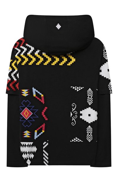 Хлопковый лонгслив с капюшоном MARCELO BURLON KIDS OF MILAN, арт. CBAB005F21JER001, фото 2