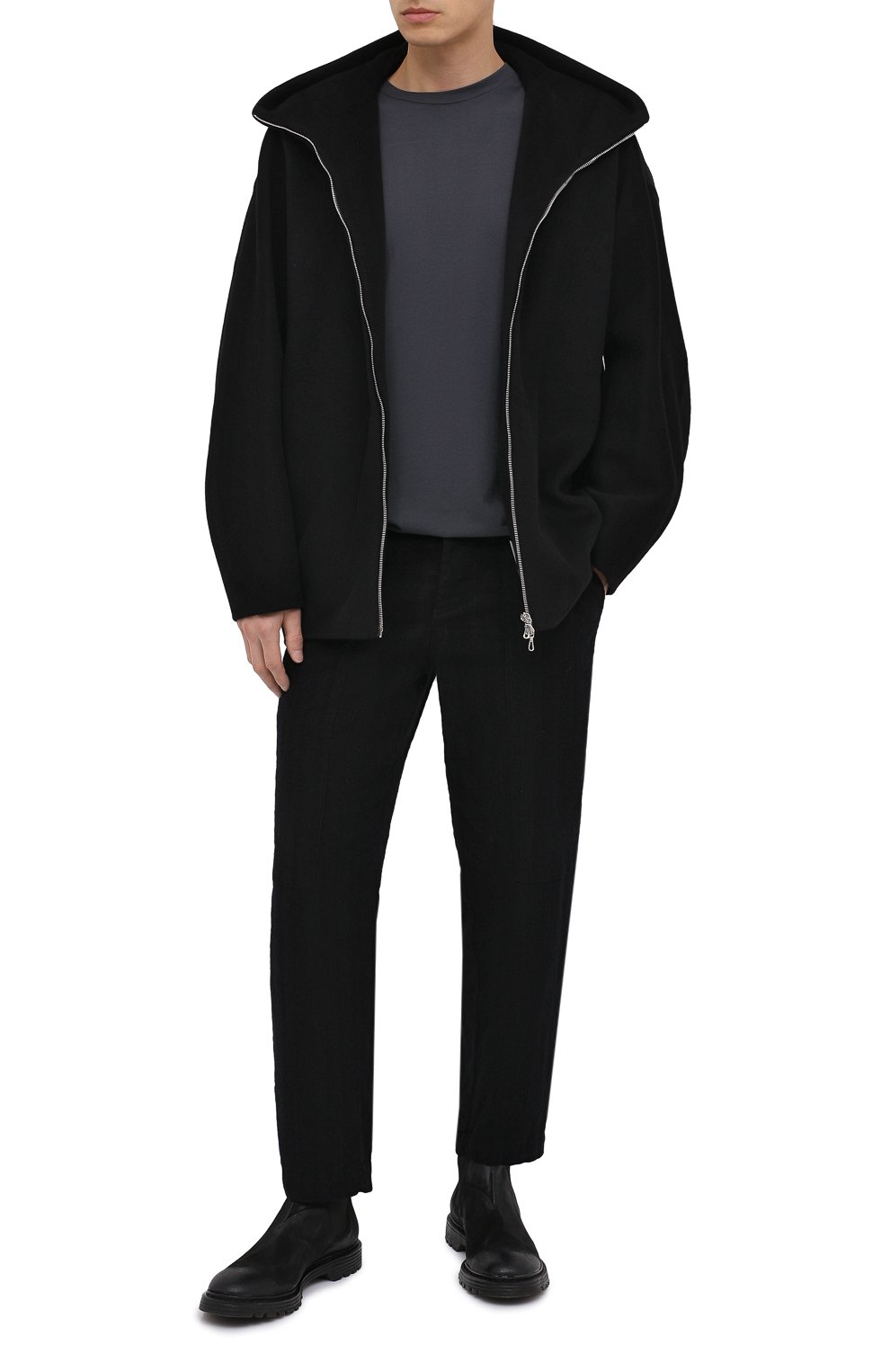 Куртка из шерсти и кашемира KAZUYUKI KUMAGAI черного цвета по цене 118000 руб., арт. AC03-223, фото 2 Куртка из шерсти и кашемира KAZUYUKI KUMAGAI, арт. AC03-223, фото 2