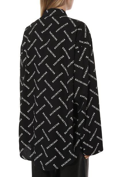 Рубашка из вискозы BALENCIAGA, арт. 681631/T0N03, фото 4