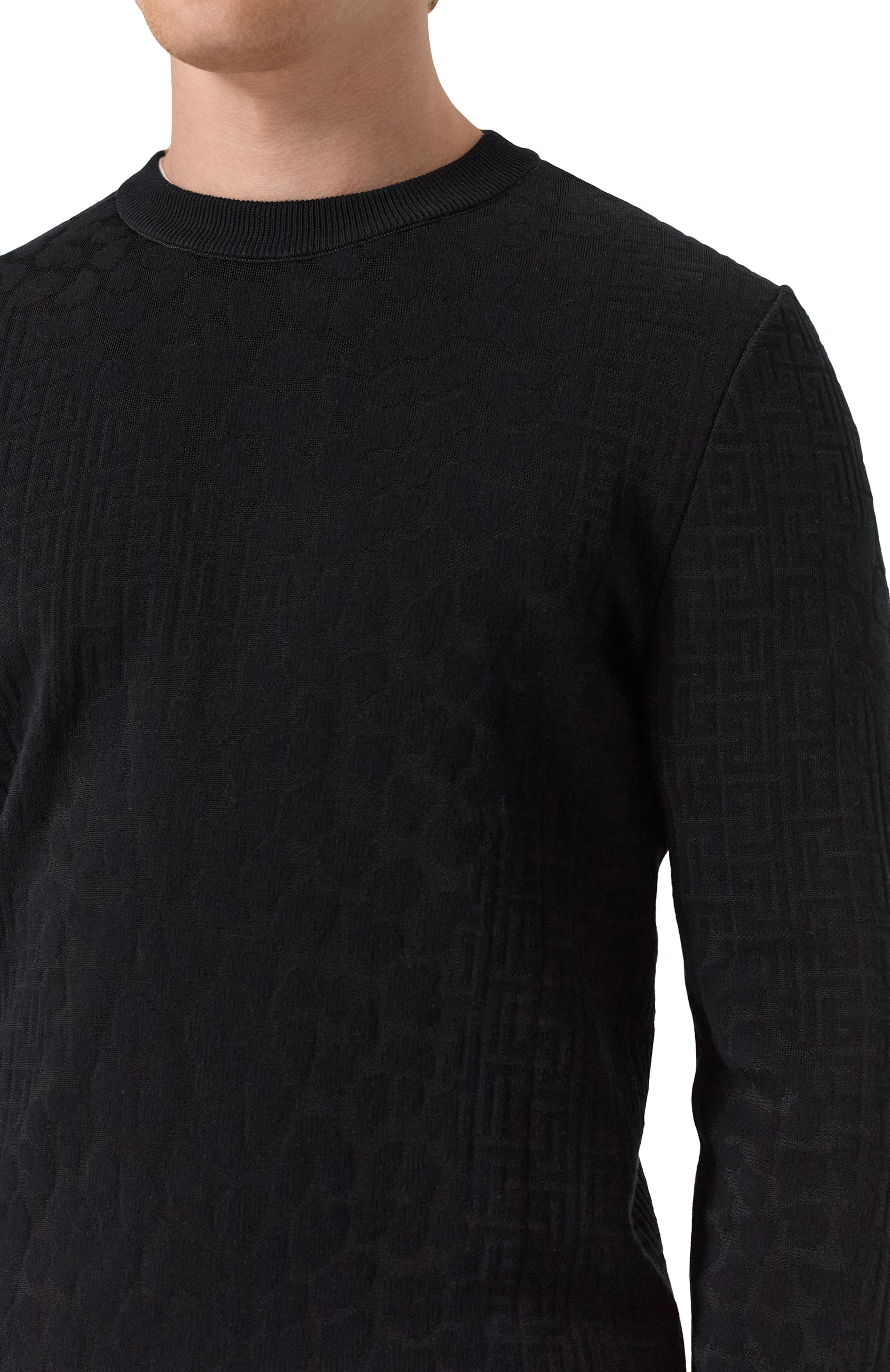 Джемпер из хлопка и вискозы BALMAIN, арт. FH1KD000/KI77, фото 5