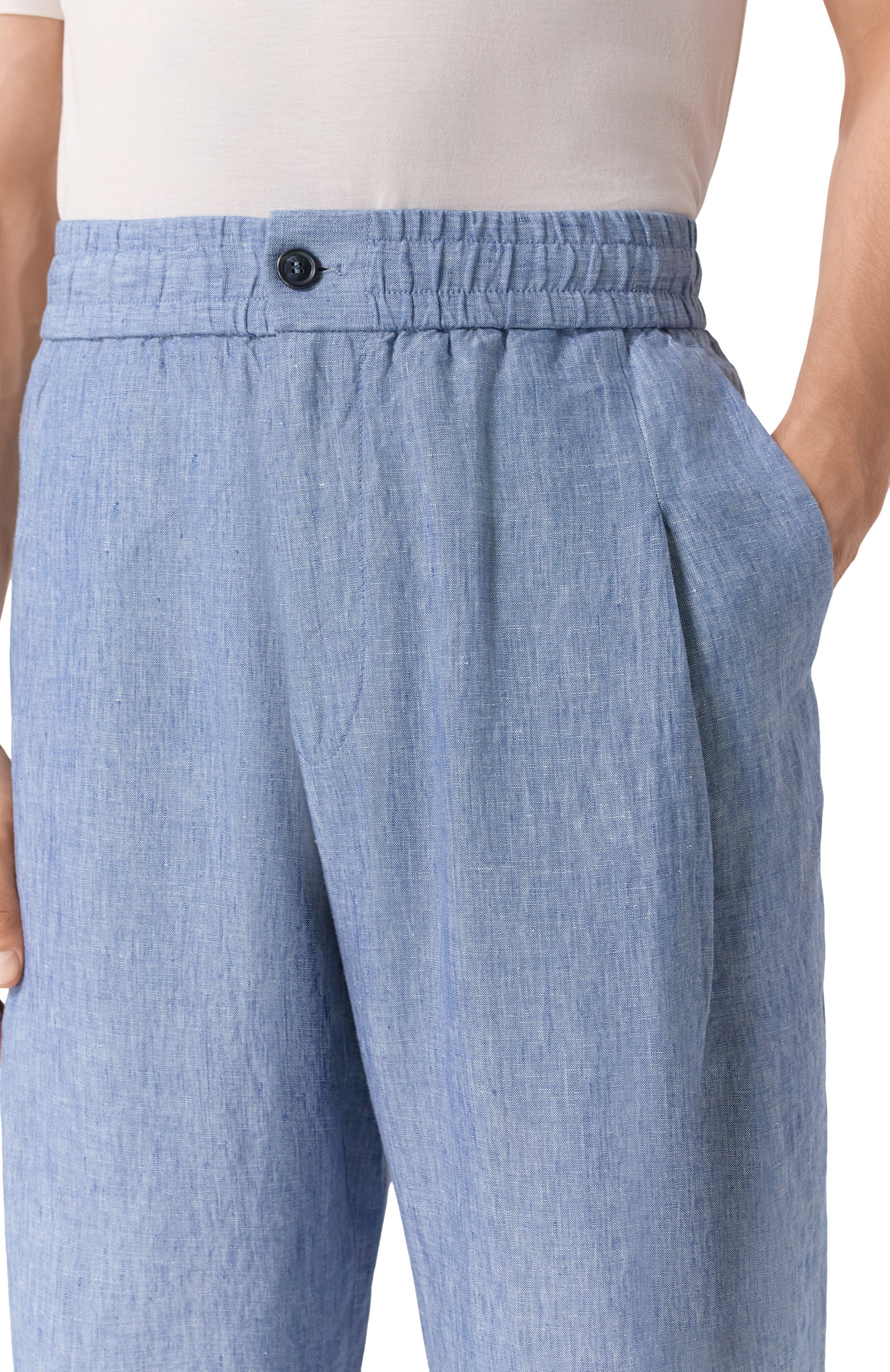 Льняные брюки GIORGIO ARMANI, арт. GM001744/AF17957, фото 5