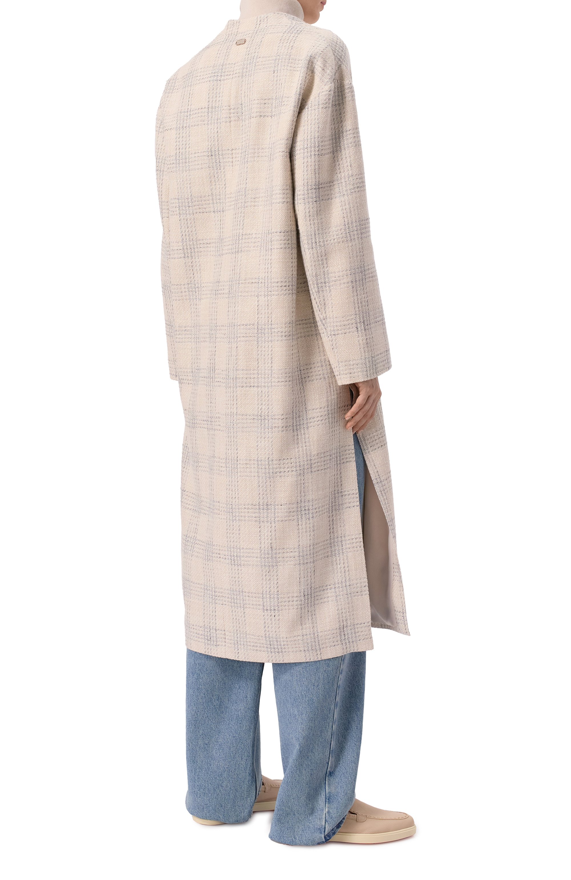 Пальто из шелка и льна AGNONA, арт. TL0902/Q3001, фото 4