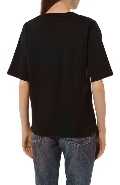 Хлопковая футболка SAINT LAURENT, арт. 460876/YB2DQ, фото 4