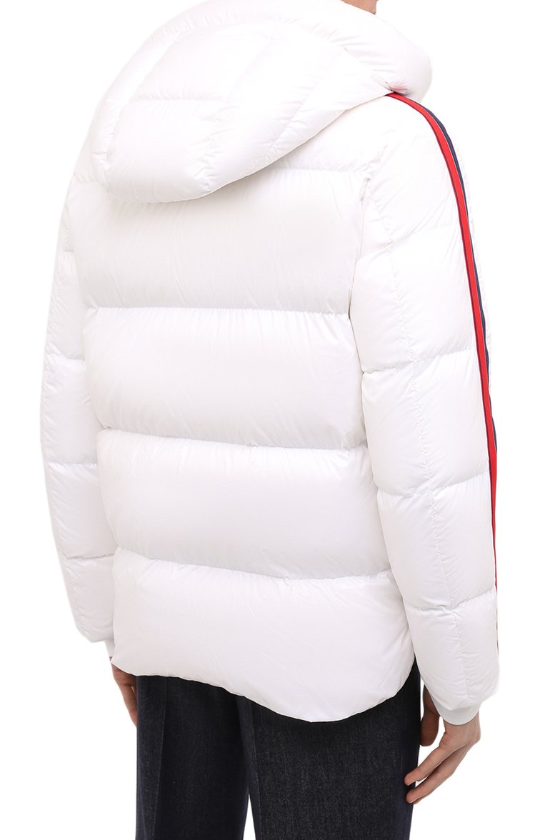 Мужская пуховик dincer MONCLER белого цвета, арт. G2-091-1A000-90-68950 | Фото 4 (Длина (верхняя одежда): Короткие; Рукава: Длинные; Материал подклада: Синтетический материал; Материал внешний: Синтетический материал; Материал утеплителя: Пух и перо; Мужское Кросс-КТ: пуховик-короткий; Кросс-КТ: Куртка; Стили: Спорт-шик; Драгоценные камни: Проставлено; Материал сплава: Проставлено)