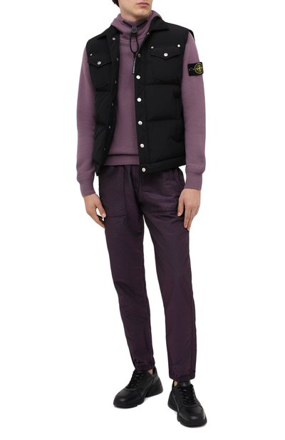 Джоггеры STONE ISLAND фиолетового цвета по цене 32250 руб., арт. 731563734, фото 2 Джоггеры STONE ISLAND, арт. 731563734, фото 2