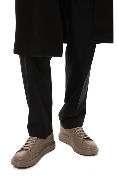 Кожаные кеды oversized ALEXANDER MCQUEEN, арт. 734216/WHZNC, фото 3