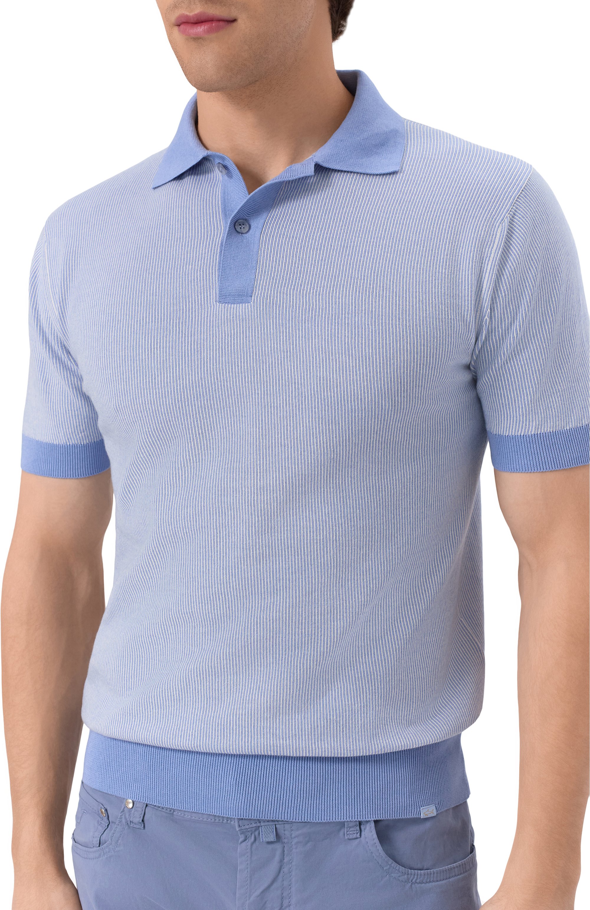 Поло из хлопка и кашемира PAUL&SHARK, арт. 25411604, фото 5