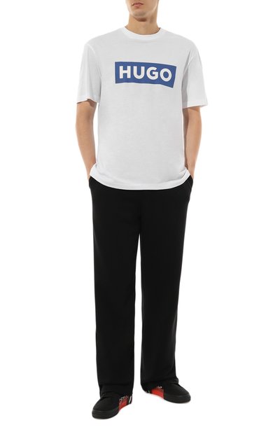 Хлопковая футболка HUGO BLUE, арт. 50522376, фото 2
