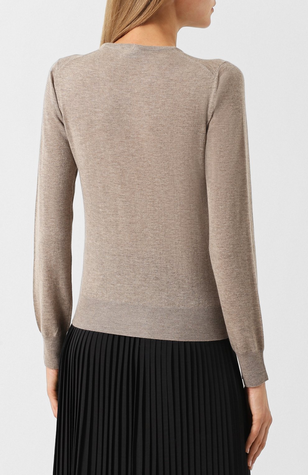 Однотонный кашемировый пуловер с круглым вырезом GIORGIO ARMANI, арт. 6ZAM19/AM62Z, фото 4
