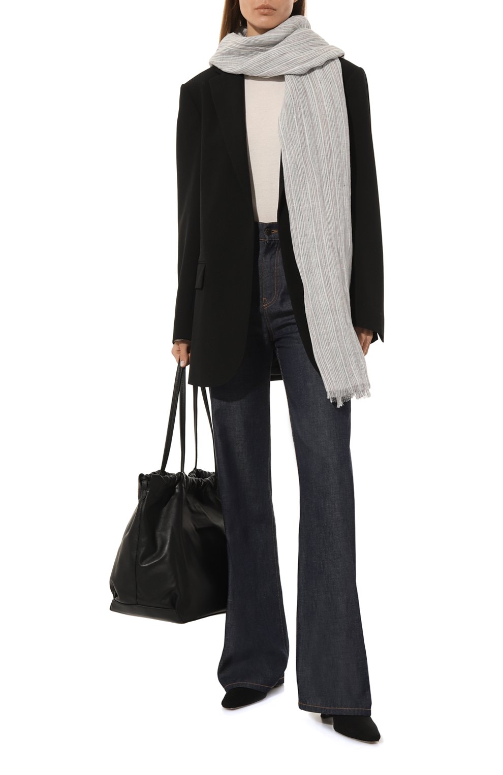 Палантин изо льна и вискозы BRUNELLO CUCINELLI, арт. MSCDAGL59, фото 3