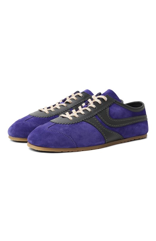 Замшевые кеды Dries Van Noten 011722-126-402 Фиолетовый 011722-126-402