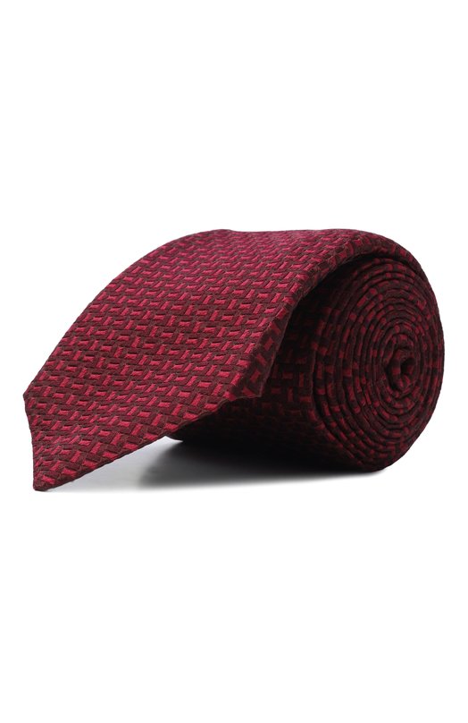 Шелковый галстук Brunello Cucinelli MX8630018 Бордовый MX8630018
