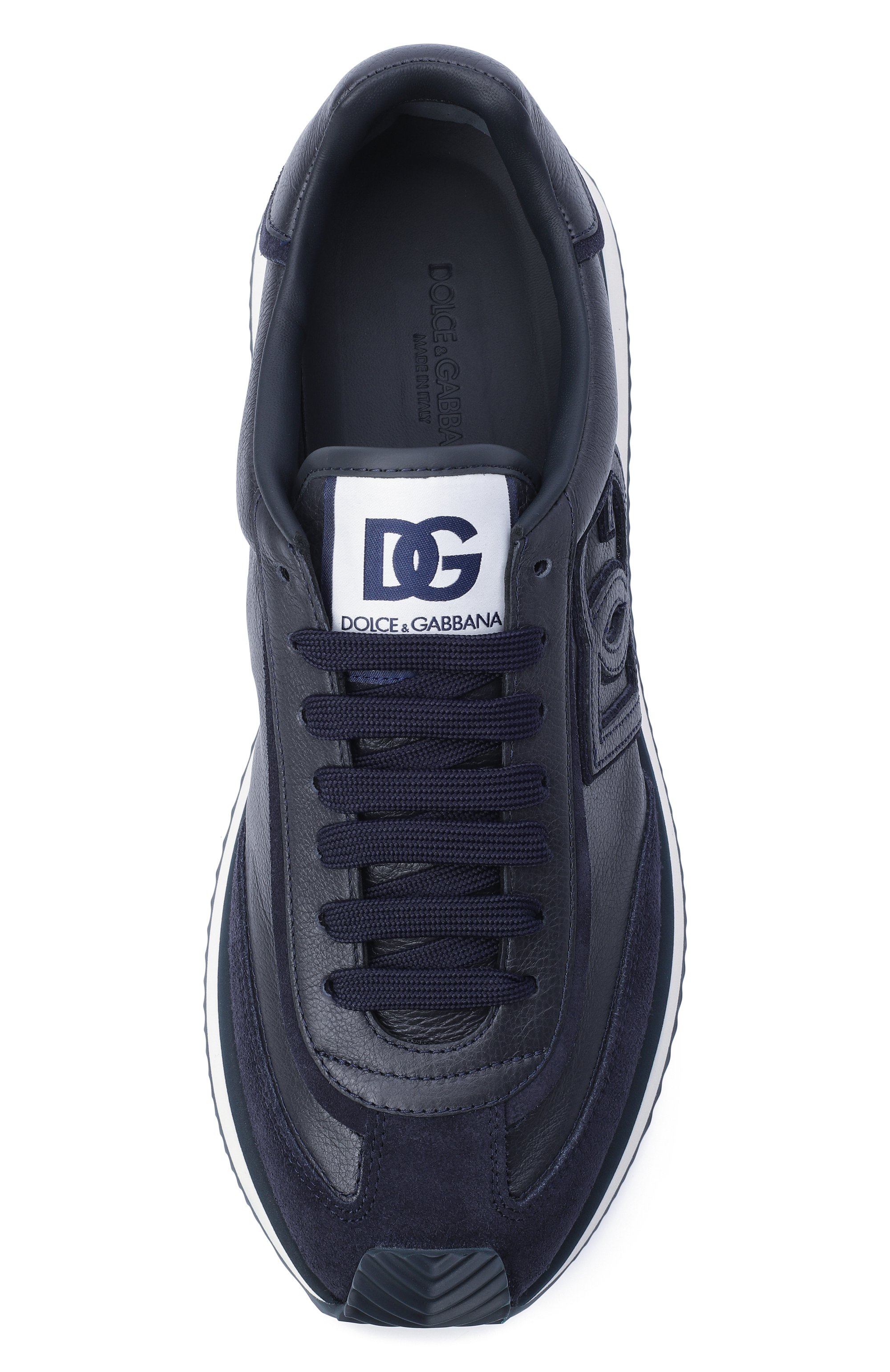 Кожаные кроссовки dg cushion DOLCE & GABBANA, арт. CS2288/A0124, фото 6