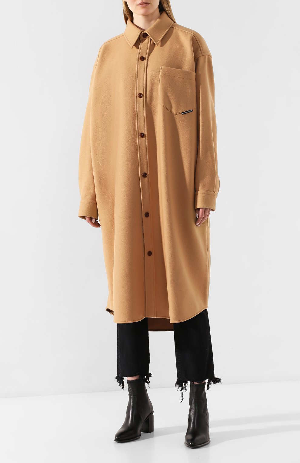 Шерстяное пальто ALEXANDER WANG, арт. UWC1203102, фото 3