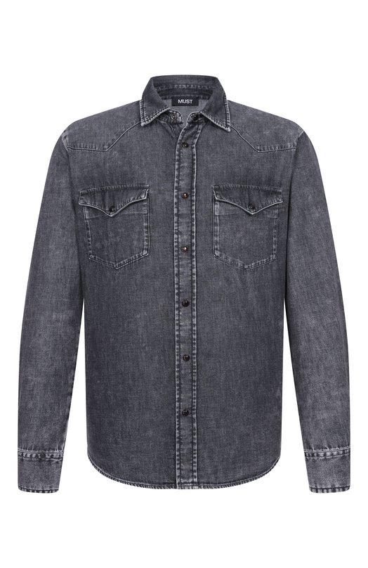 Джинсовая рубашка MVST M-C0DY B082 Серый M-C0DY B082