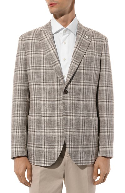 Пиджак из хлопка и льна L.B.M. 1911, арт. 2652/42359, фото 4